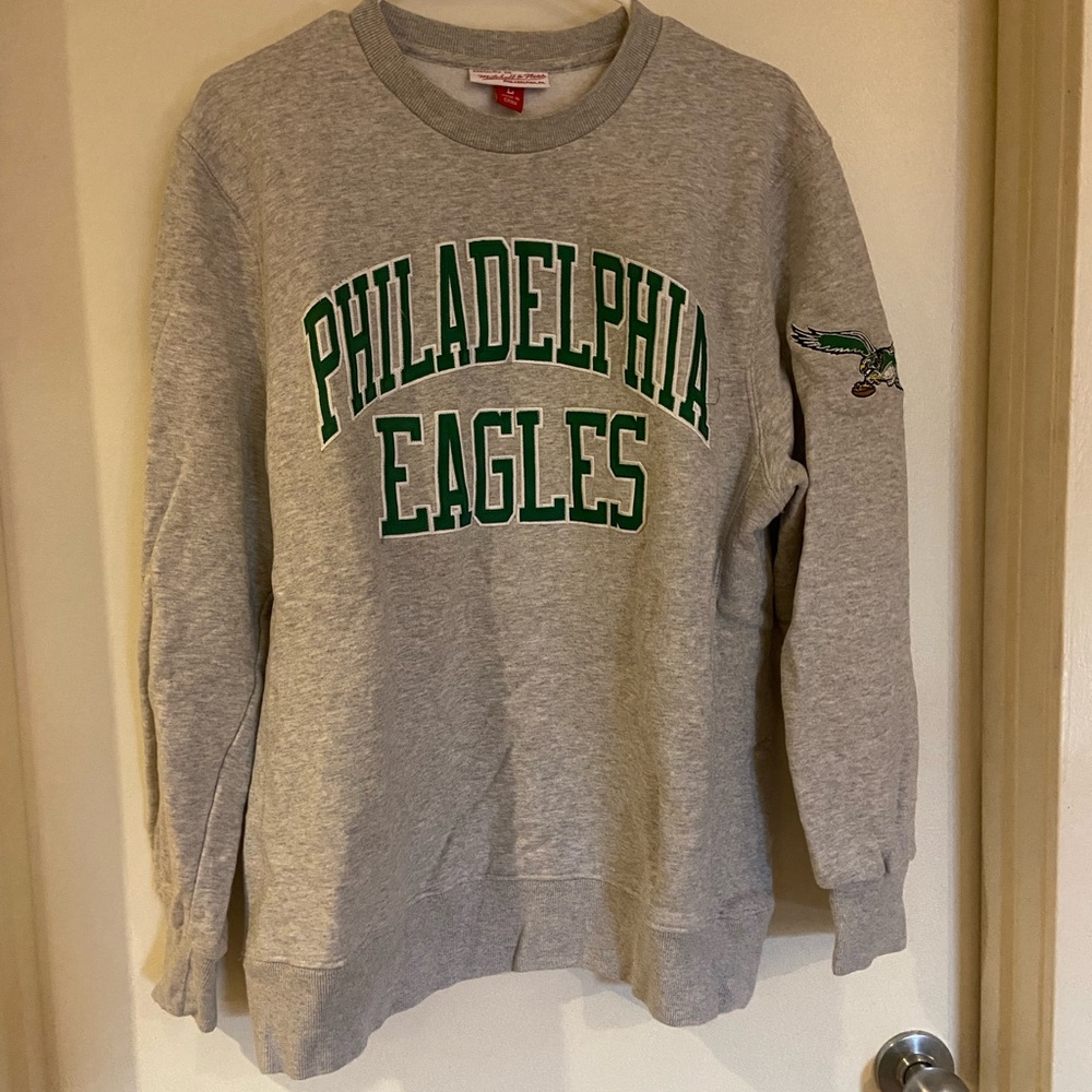 Authentic Mitchell & Ness Eagles Crewneck Sweatshirt